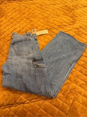 ESQUALO Light Blue Wide-Leg Jeans